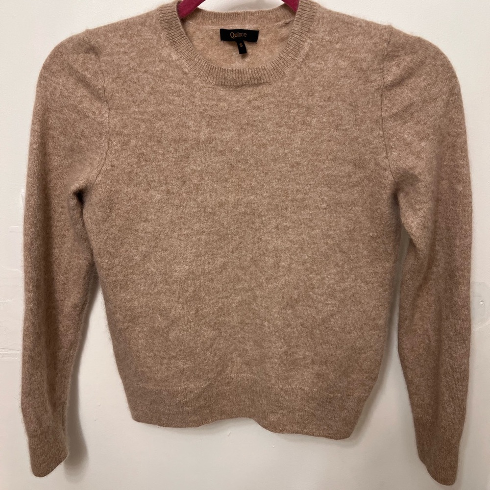 Quince Oatmeal Tan Sweater